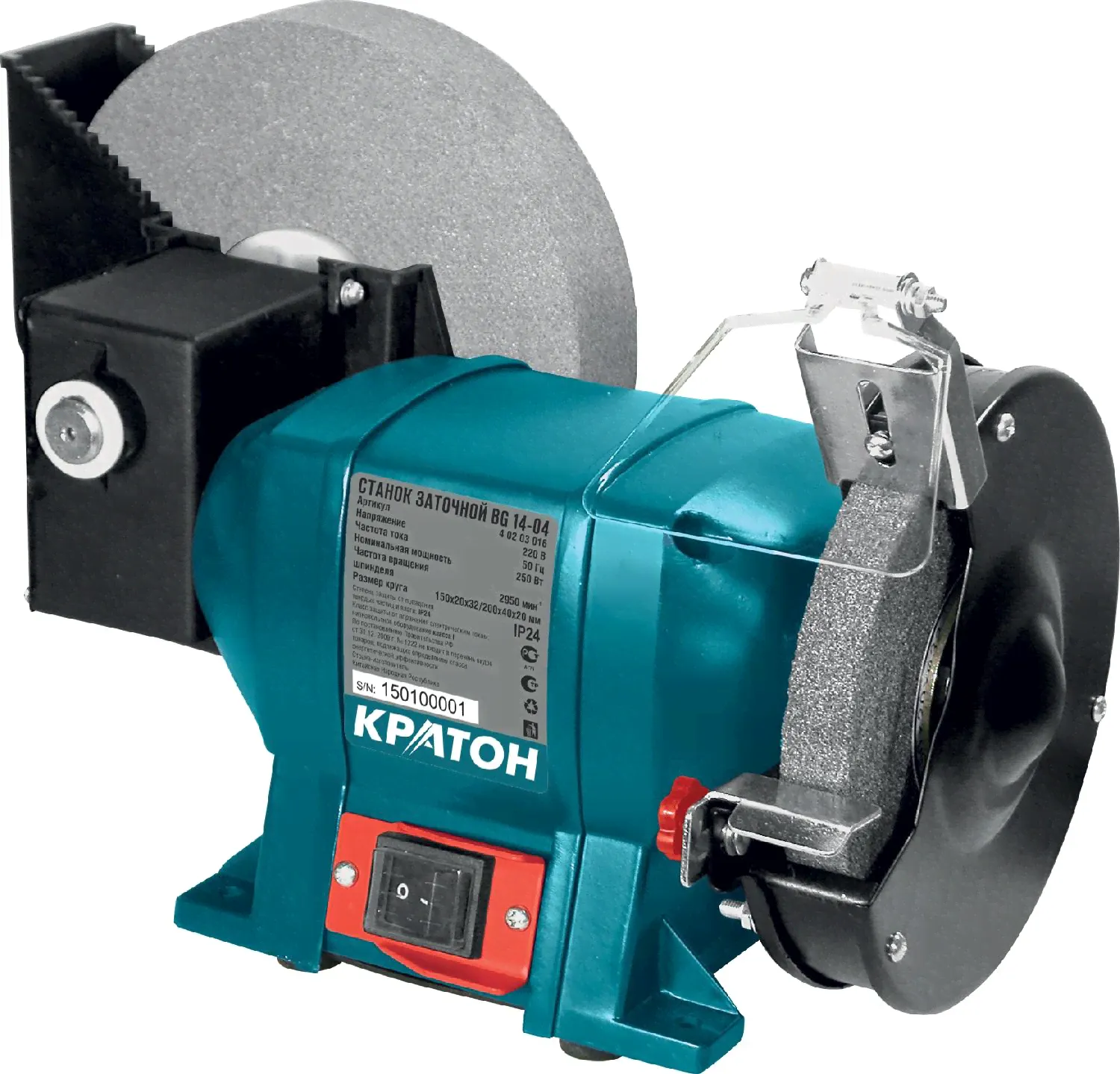 Станок точильный КРАТОН BG 14-04 200 мм-0