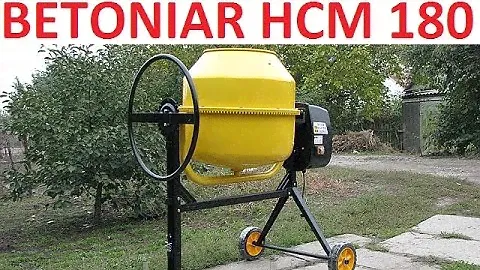 Бетономешалка BETONIAR HCM 180 обзор, в работе
